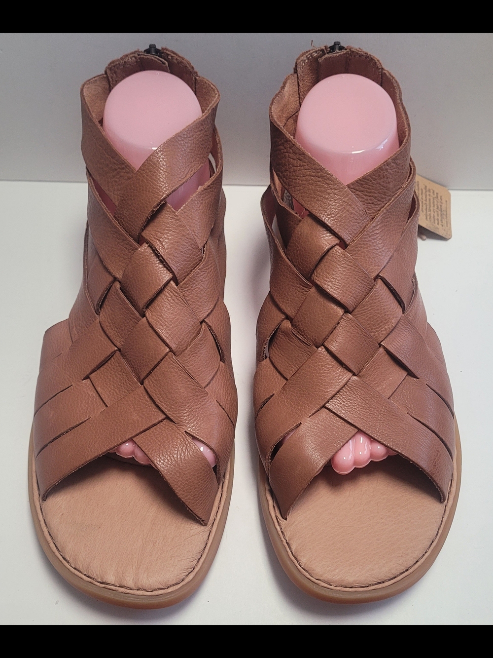 BORN Woven Open-Toe Women’s Gladiator Sandal — Brown